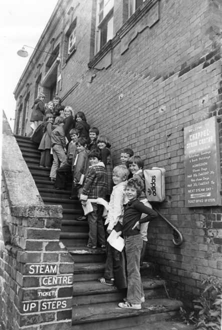 School trip - pupils on an outing to Stour Valley in 1980