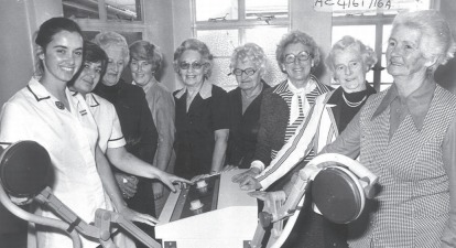 Helping to save lives - south Essex members of the Womens Royal Voluntary Service donate equipment to Southend Hospital