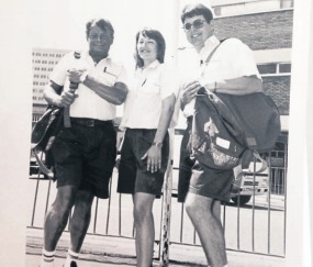 Feeling the heat - Southend posties Chris Scott, Kerry Kennedy and Trevor Reeve in summer work shorts