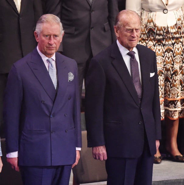 Side-by-side - Prince Charles and Prince Philip