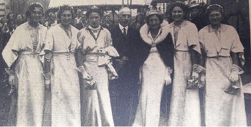 Dressed for the occasion - the 1937 Canvey carnival court