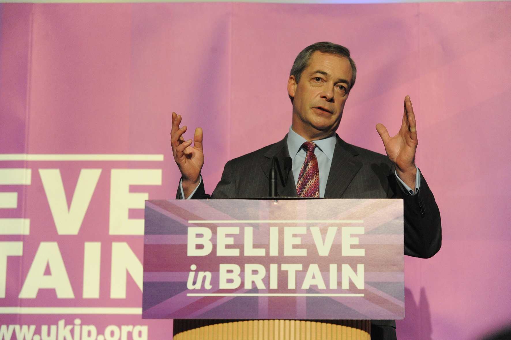 Having his say - Nigel Farage launching Ukips election bid at Canveys Movie Starr Cinema seven years ago