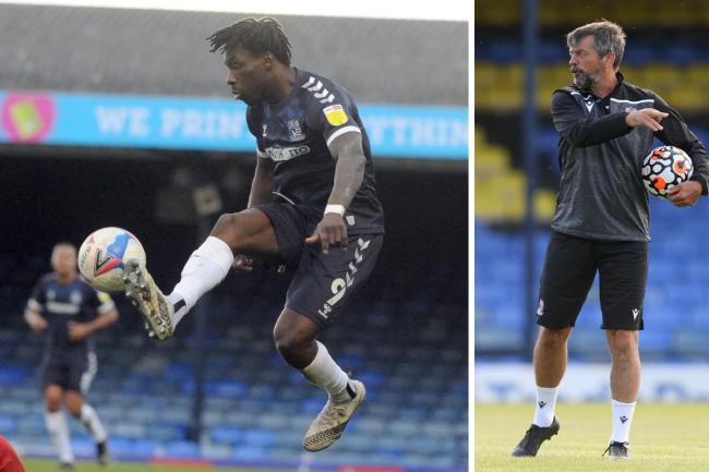 Free to move on - Simeon Akinola (left) has been told to look for another club by Blues boss Phil Brown