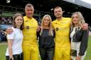 Back at Roots Hall - Charlie Barker (second from right) and his family
