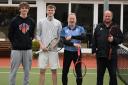 Winning pair - James McCarthy and Louis Rawley (left side pairing) won the men’s doubles final in fine style