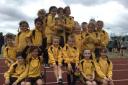 Winners - West Leigh celebrate their success at the Borough Sports