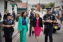 Visit - Home Secretary Suella Braverman with Southend West MP Anna Firth and Essex Police officers