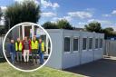 Proud - Upminster Containers installing Winter Gardens Academy's module classroom