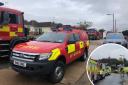 Major fire service presence as emergency vehicles 'block' Leigh street