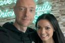 Thrilled - Cristi's Bar owners Lee Munyard and fiancé Cristina