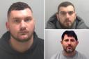 Jailed - Brothers Aurel (large) and Xheni (top right) Ukcenaj were jailed for a combined 27 years as Elton Vata received 26 months