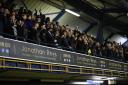 Backing their team - Southend United supporters at Roots Hall