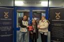 David Durrant and Julie Taylor presented a critical bleed kit to The Billericay School on Tuesday.