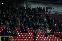Great support - Southend United fans at Gateshead