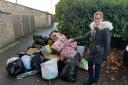 Councillor Patricia Reid has been contacted by frustrated residents as flytipping has left huge piles of rubbish in the streets.