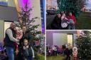 Festive: families at the light switch on events