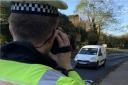 Monitoring: Essex Police during the speed-watching