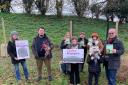 Protest - Southend residents are upset at the threat to biodiversity Taylor Wimpey’s site poses