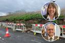 Councillors Meg Davidson and Richard Longstaff have spoken out following the collapse of a retaining wall in Leigh.