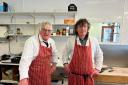 Brian Ashton and son Rob have worked together at their butcher's shop for more than 40 years.