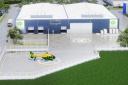 An artists impression of how the new Hampshire and Isle of Wight Air Ambulance headquarters next to Southampton Airport could look