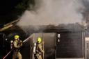 Blaze - three crews tackled the fire in Wrabness