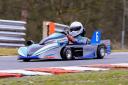 Andy Connor driving a superkart