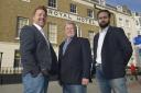Owners - Terry Garrett (centre) and his sons Matt and David took over the Royal Hotel in 2015