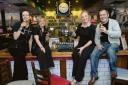 Cheers –  Coral Copeland, Alix Wright, Steve Haslam and Maria Chivers and, inset, the cast of the show