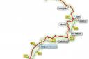 Route map: Tour de France through Essex