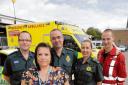 Well done – paramedic Drew McRae, Kerry Jackson, student paramedic Chris Booth, duty ops manager Penny Smith and critical care paramedic Laurie Phillipson