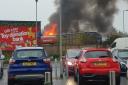 Large Fire - A large fire has broken out in Canvey near Morrisons
