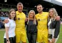 Back at Roots Hall - Charlie Barker (second from right) and his family