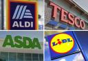 Asda, M&S, Sainsbury's and Lidl all featured high on the list (PA)