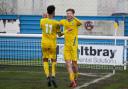 On target - Concord Rangers celebrate   Picture: PAUL RAFFETY