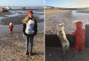 PICTURED: Carrie Johnson and children head to Southend for stroll along beach