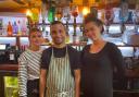 Friendly faces - Lottie, front of house, Alex, chef, and Morgan, front of house