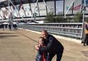 Mental Health - Gary Billings with daughter Isla at West Ham