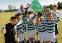 Super hoops - Catholic United Lions with the under 10 Lions Cup