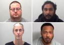 Jailed - Perry Coulson, Sindujan Chandran, Wayne Sullivan and Forrest Bentick were all jailed this month