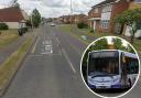 Smashed - First Bus windows were smashed in Canvey on the same road at the weekend