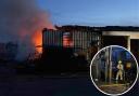 Firefighters on scene of south Essex blaze as industrial unit goes up in flames