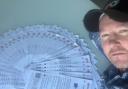 Fines - Paul Kelly with some of his fixed penalty notices