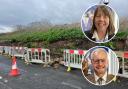 Councillors Meg Davidson and Richard Longstaff have spoken out following the collapse of a retaining wall in Leigh.