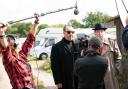 On location - The shooting of a scene in Best Geezer