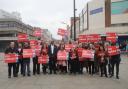 Campaign launch - Southend East Labour candidate Bayo Alaba (centre)