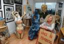Sandra Ehlers - her home is bursting with her artwork