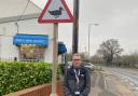 Duck Sign In Daws Heath - pic by Cllr John Knott