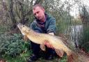 Whopper – Lewis Clark with his pike caught at Doggetts over the weekend