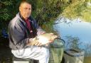 Dave Benjamin with one of the eight bream he caught